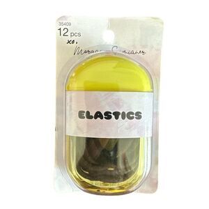 Scunci Morgan Simianer 12Pc Elastic Hair Ties & Carry Case 35409 Black